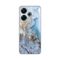 Maska za mobilni telefon Xiaomi Redmi 13 BLUE GOLD MARBLE PRINT