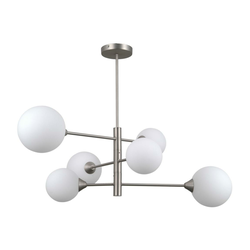 ITALUX PND-55342-6-SN - Luster na štapu EVORA 6xG9/5W/230V nikl