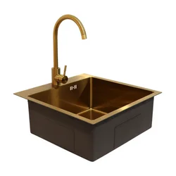 MASTER  Korito za sudoper sa baterijom 50x50x20cm SUS304 D5050H-G zlatno