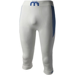 Mico 3/4 Tight Mens Base Layer Pants M1 Skintech Bianco L/XL