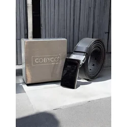 Cobyco Ručno pravljeni kaiš, Kožni, Crni