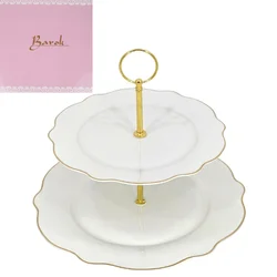 BAROK ETAŽER 2 SPRATA GOLD 27.5*21.5CM