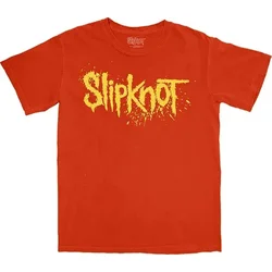 Slipknot Splatter Logo (Back Print) Orange XL Majica