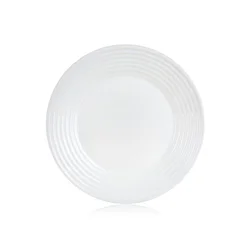 Plitev stekleni krožnik HARENA 25cm BELI