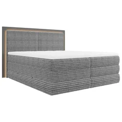 Boxxx BOXSPRING POSTELJA 180 cm x 200 cm , tekstil siva