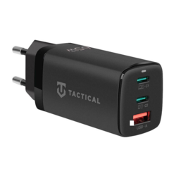 Hišni polnilec adapter FlashBang Gun Fast Charge PD 65W vhod 1x USB A in 2x Type C črn