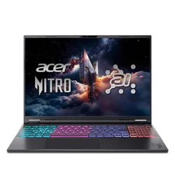 Laptop Acer Nitro 16S AI Ryzen AI 9-365, 64GB RAM, 1TB SSD, Windows 11 Pro, RTX 5060