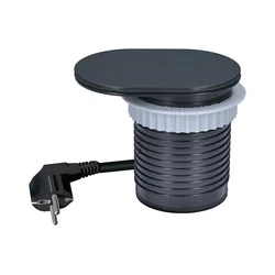 Solight PP124CB-PD20 - Ugradna utičnica 20W, 1x utičnica + USB A i C, crna