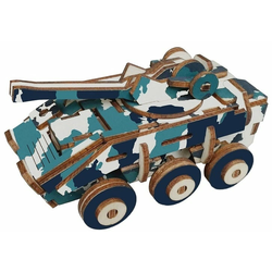Woodcraft Lesena 3D sestavljanka Oklepno vozilo
