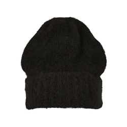 Knitted beanie - black