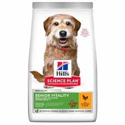 Hills Science Plan Suva hrana za pse Dog Senior Vitality Small & Mini, Piletina, 6kg