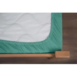 Manjatex Čaršaf sa lastišem, Za dušek od 50cm, 200x200cm, Zeleni