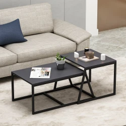 Hanah Home Klub sto Minimal 75x38x50cm Antracit
