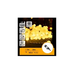 Aigostar - LED spoljni dekorativni lanac 100xLED/3,6W/230V/8 funkcija 10m IP44 topla bela