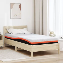 Madrac Bijela i crna 100 x 200 cm Žakar tkanina