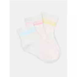 Sinsay - Rebraste čarape 3 pack - krem