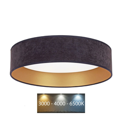Brilagi - LED plafonsko svetlo VELVET LED/24W/230V 3000/4000/6400K sivo/zlatno