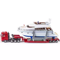 SIKU 1:50 Teški transporter s jahtom