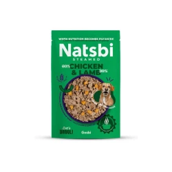 GOSBI Hrana za pse kuvana na pari Natsbi, Piletina i jagnjetina, 200g