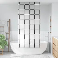 Rolo zavjesa za tuš 90x240 cm širina tkanine 86 cm