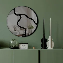 Wallity Ogledalo Ozgl507, 48x48 cm, Sivo