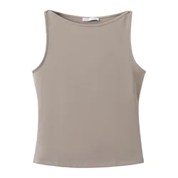 MANGO Top TECLA svetlo rjava