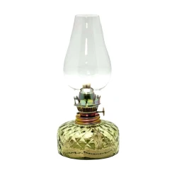 Petrolejska lampa JOSEFÍNA 22 cm šumskozelena