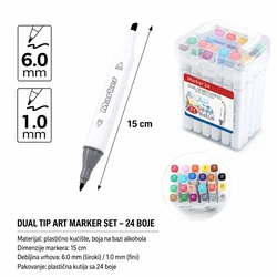 KMT Set markera, 24 Komada