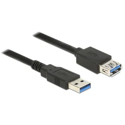 USB 3.0 kabel 1,5 m AM-AF črn