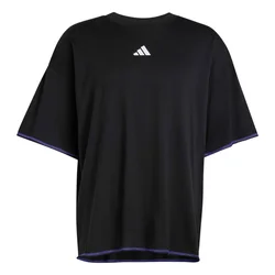 ADIDAS PERFORMANCE Funkcionalna majica CLIMACOOL Graphic črna / bela