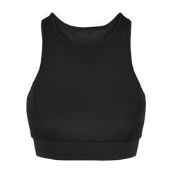 Športni modrček URBAN CLASSICS - High Neck Tech - Črna - TB4757 - Črna