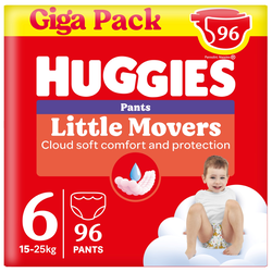 Huggies Little Movers Pelene gaćice Box, (6), 15-25kg, 96 komada