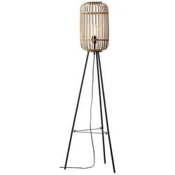 Brilliant - Podna lampa WOODROW 1xE27/60W/230V bambus