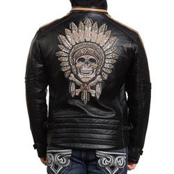 Moška jakna AFFLICTION - APACHE - BLACK - 110OW417-BK