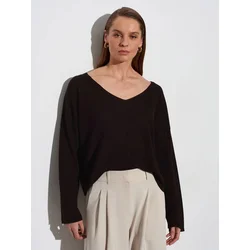 Dilvin Pulover Pullover črna