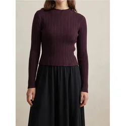 Sinsay - Rebrasta rolka - maroon