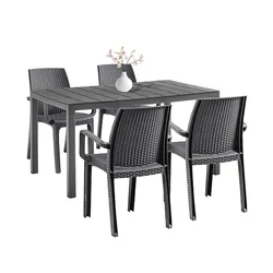 Set vrtnega pohištva Indy 4+1 grafit
