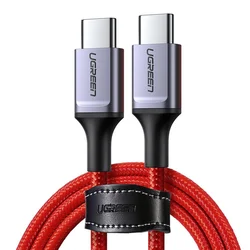 Ugreen Kabel USB-C - USB-C 2.0 3A, rdeč