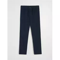 Sinsay - Straight leg pantalone sa dodatkom lana - mornarsko