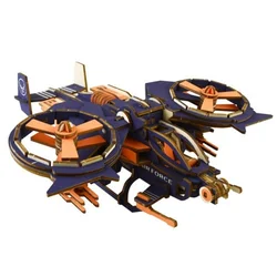 Čarolijashop 3d drvena slagalica - Gunship letilica ( 66)