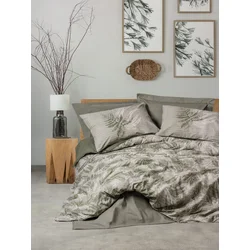 Lessentiel Maison Komplet posteljine Frond, 160x220cm,180x240cm, Svetlosiva