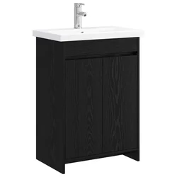 Set namještaja za kupaonicu Crni hrast 81 x 40 x 84,5 cm