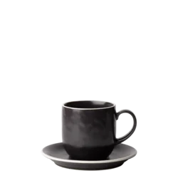 Set skodelic 12 kosov — Elements Yin & Yang black - W0227