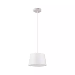 Luster na sajli AIDA 1xE27/60W/230V, prečnik 25 cm, hrast/bela
