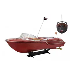 Jamara 040390 RC model čolna z električnim motorjem, rdeč