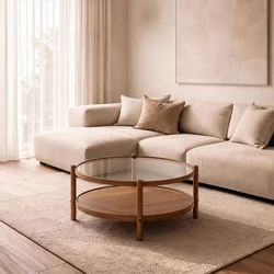 Hanah Home klub sto Monza 80, 80 cm, orah