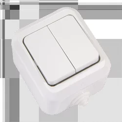 YU MAKEL Prekidač serijski MINI 45108, Beli