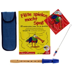 Kljunasta flavta s pripomočki Blue Set Streetlife