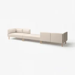 LILLEHEM 6-seda modularna zofa, Vissle/bež les