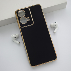 Maska Fresh Electroplated za Motorola Moto G04/ G24, Crna